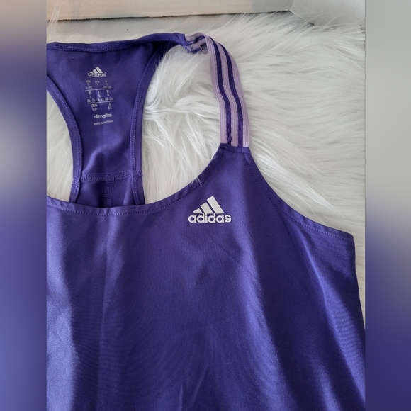 Adidas Purple Sleeveless Tank Top, Size Small - Picture 5 of 7
